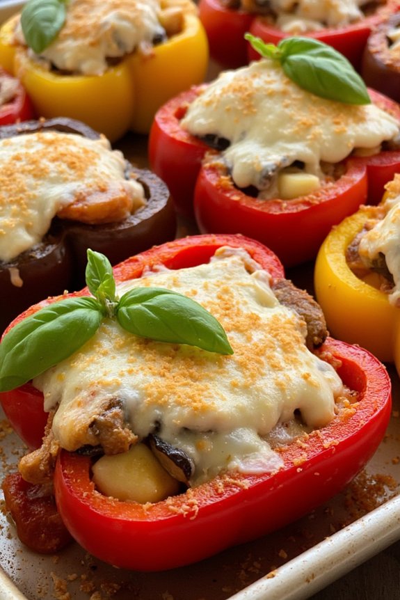 stuffed peppers with eggplant
