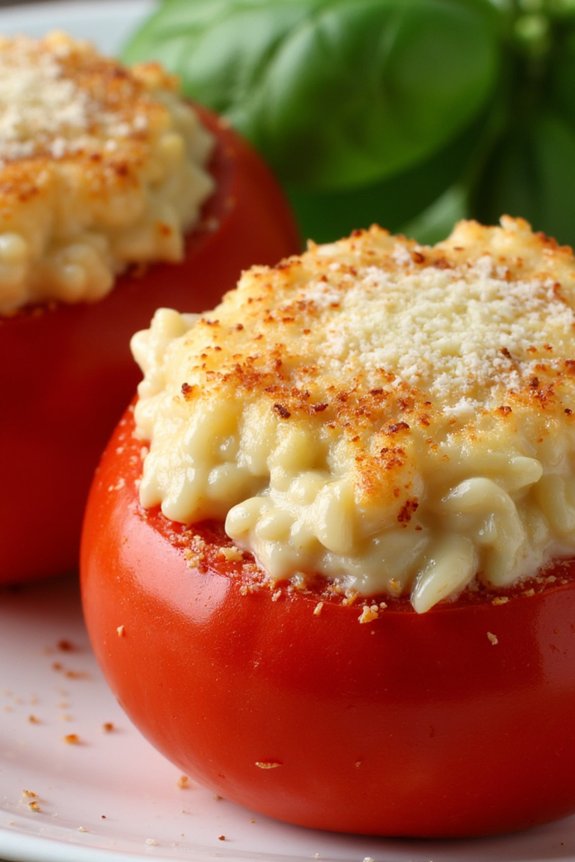 stuffed tomatoes with risotto