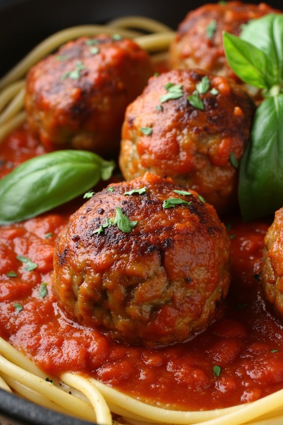 succulent italian pork meatballs
