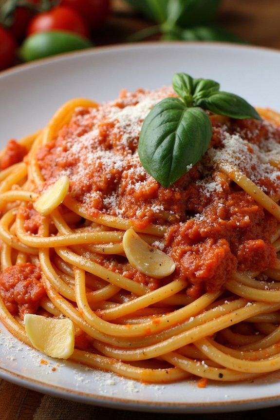timeless italian tomato pasta