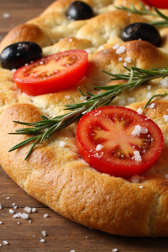 tomato and olive focaccia