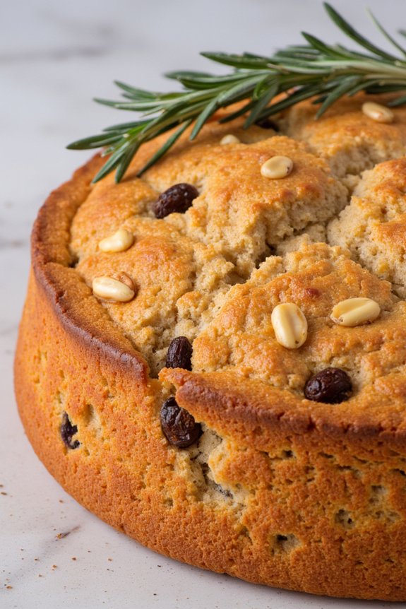 traditional tuscan chestnut cake