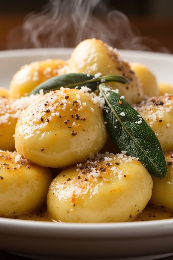 truffle gnocchi with brown butter