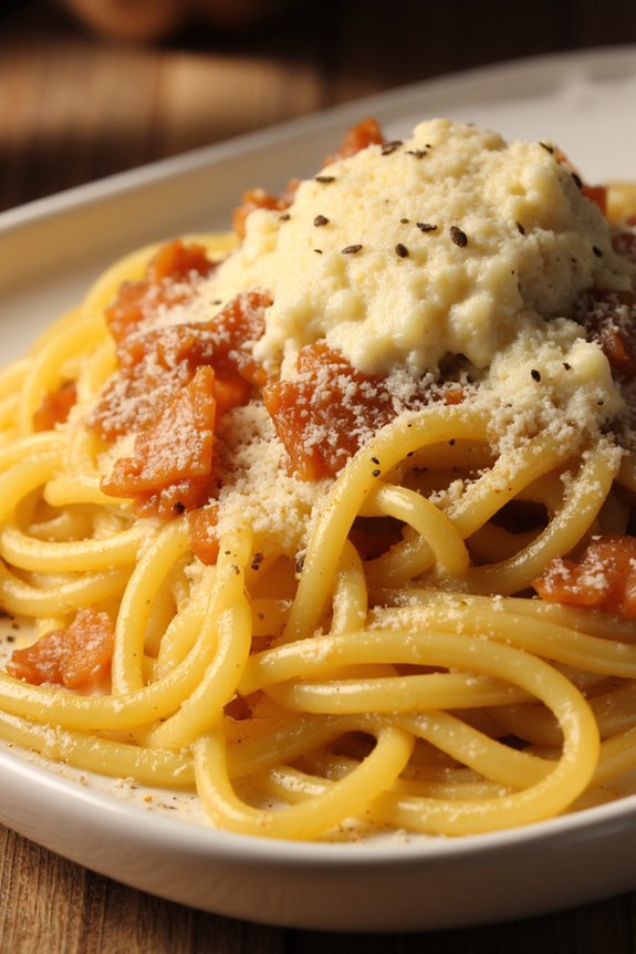 truffle infused gourmet carbonara recipe