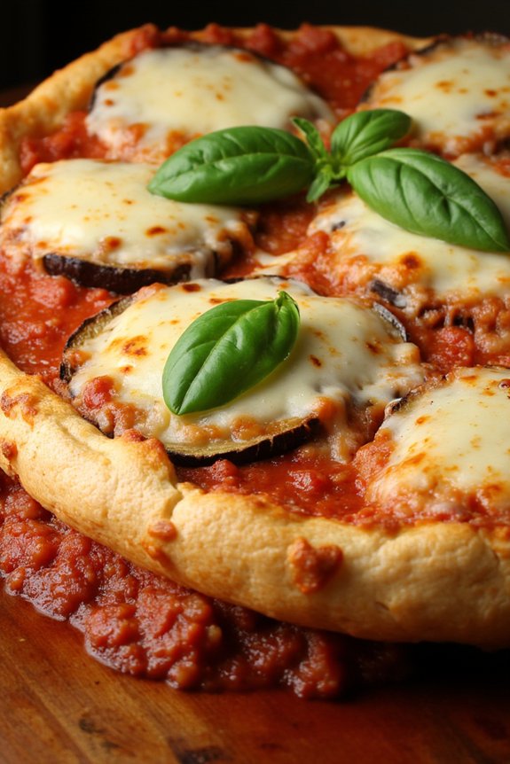 turkey sausage eggplant parmesan delight