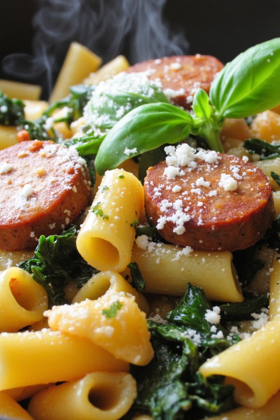 tuscan sausage kale rigatoni