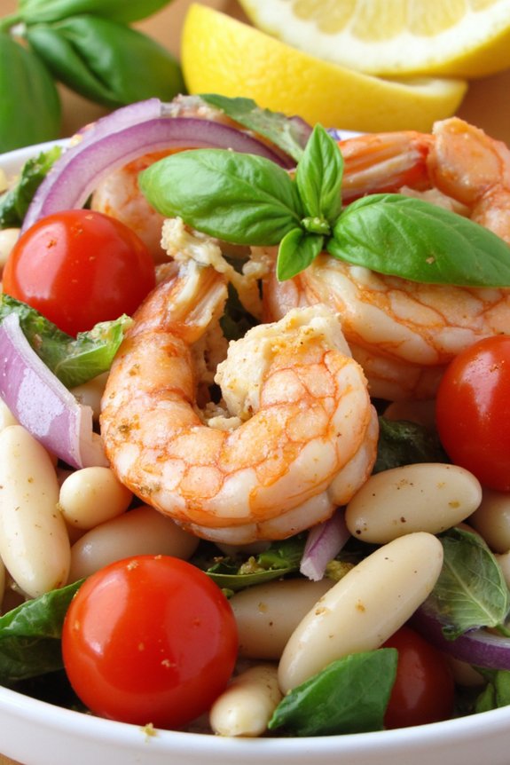tuscan shrimp and bean salad