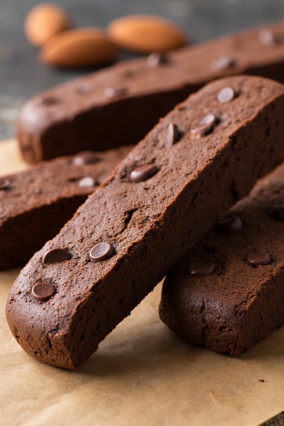 twice baked chocolate cookies