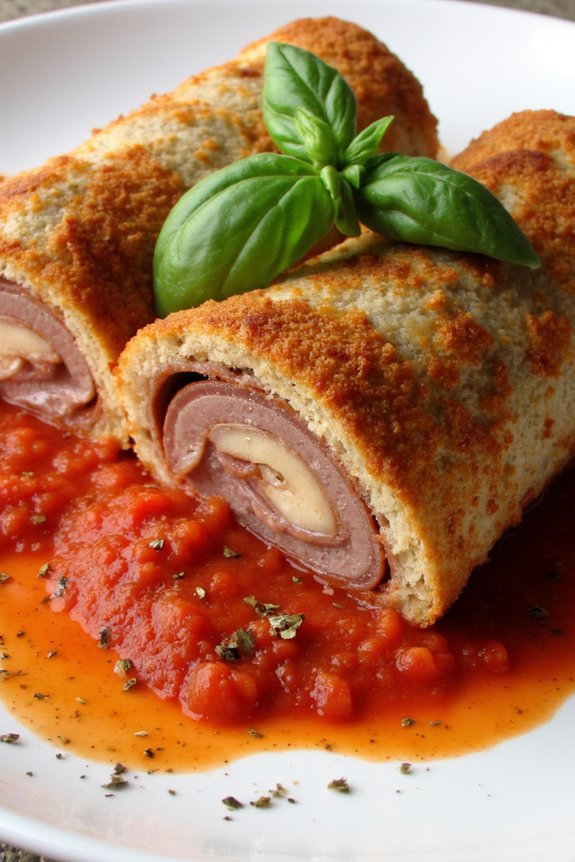veal involtini with prosciutto