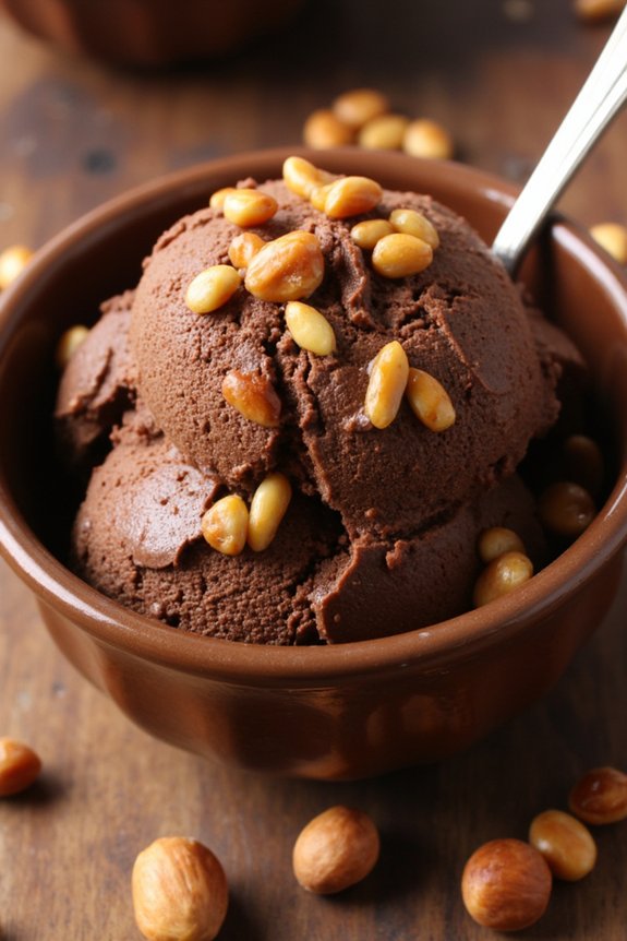 vegan chocolate hazelnut gelato