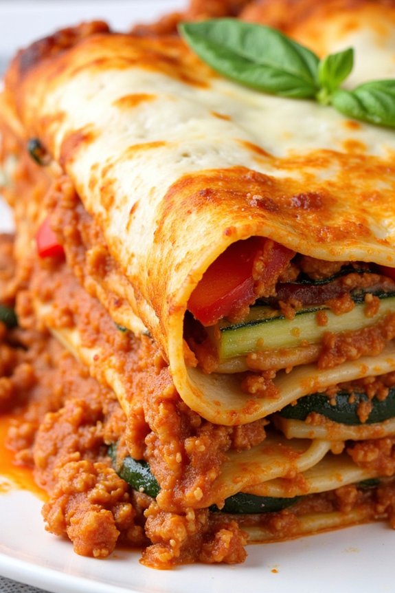 vegan lasagna with tofu