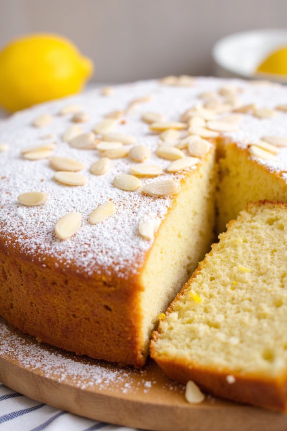vegan ricotta almond cake