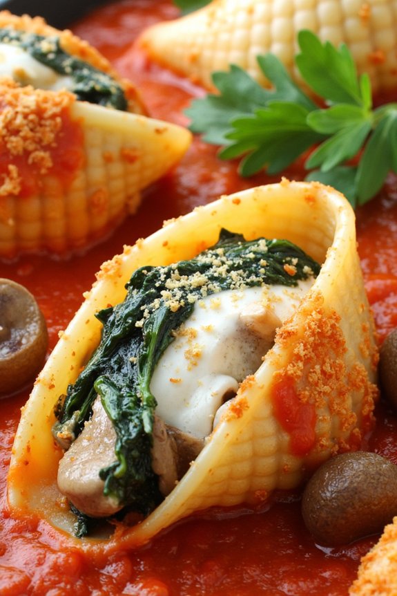 vegan stuffed pasta shells