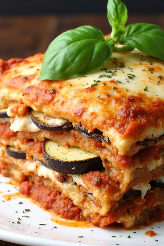 vegetarian eggplant zucchini lasagna