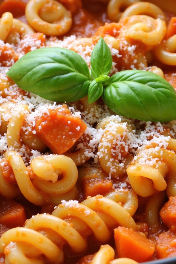 vegetarian tuscan bolognese pasta