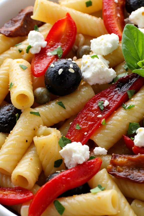 vibrant italian pasta salad