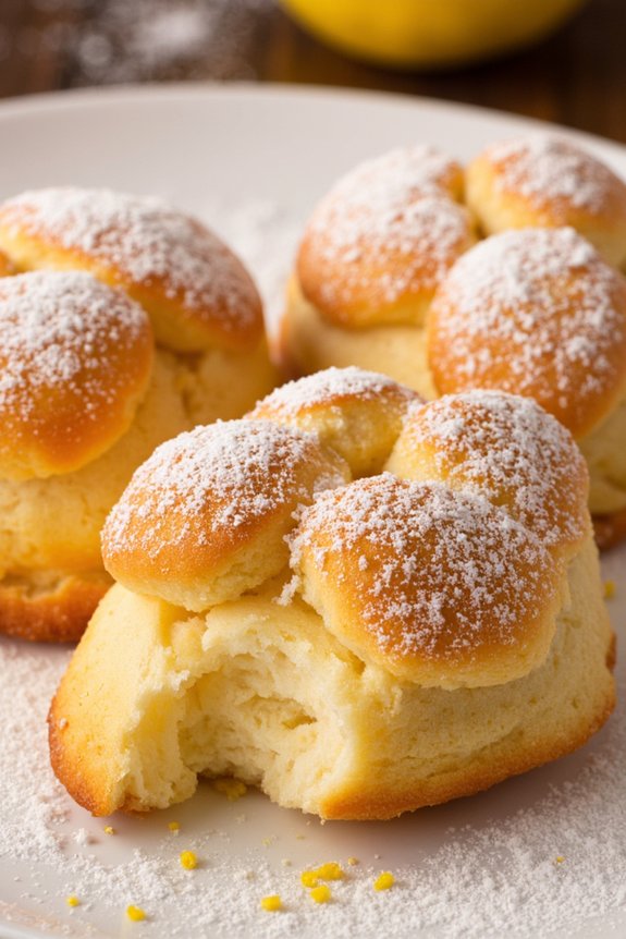 warm ricotta lemon doughnuts