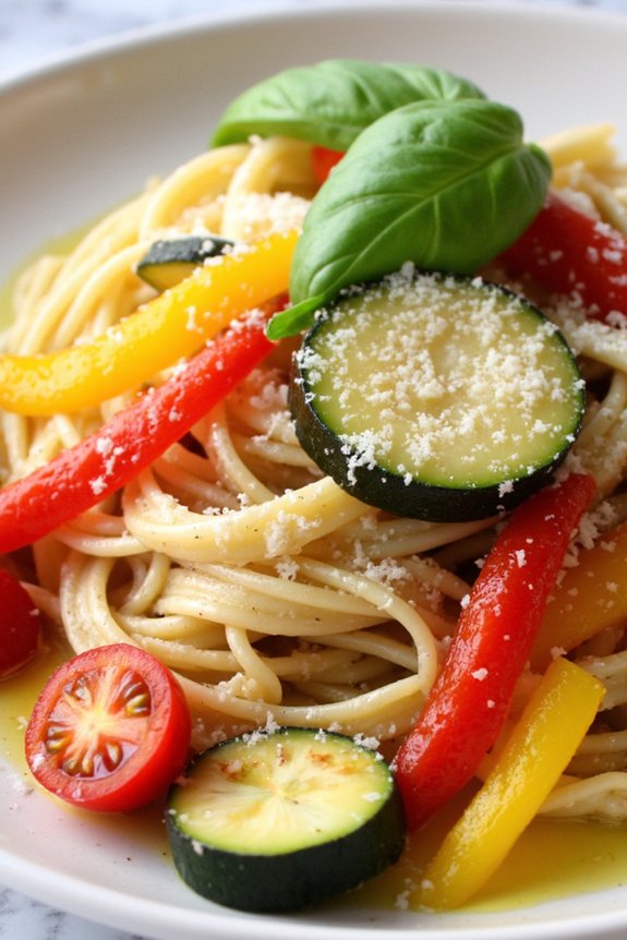 whole grain veggie pasta delight