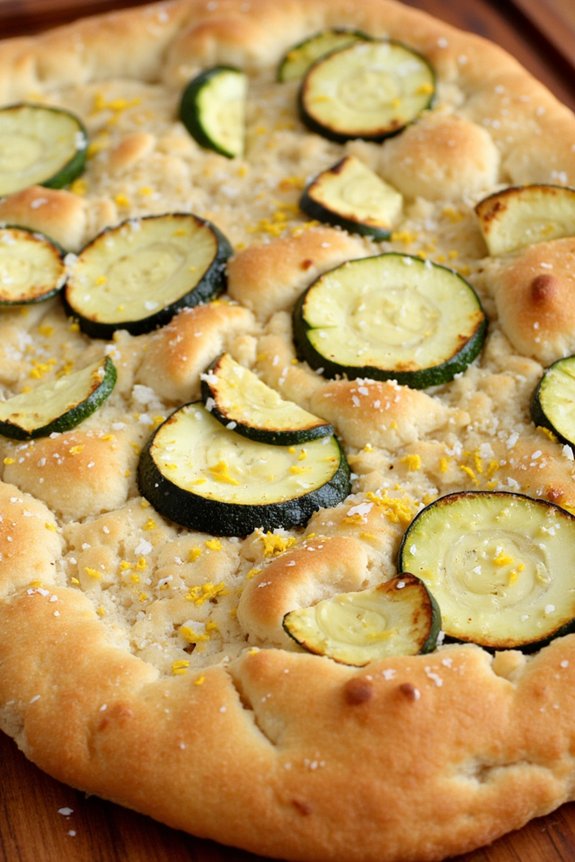 zucchini lemon focaccia delight