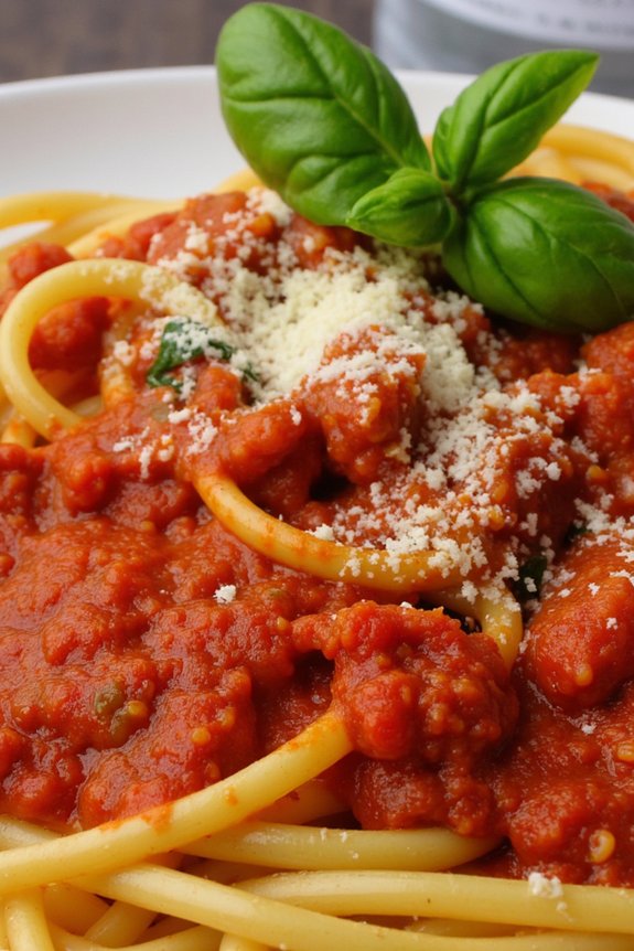 abruzzese marinara with chili flakes