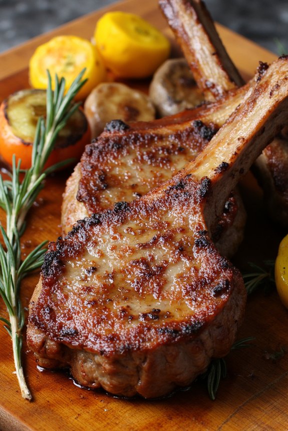 aromatic rosemary garlic lamb chops