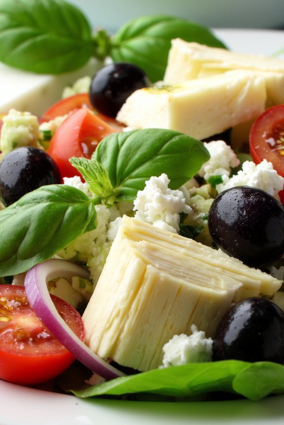 artichoke olive basil salad