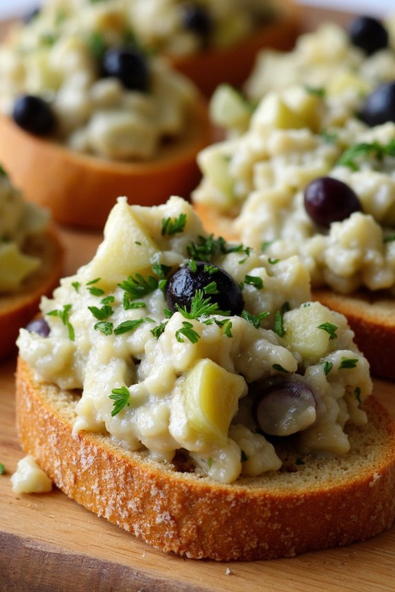 artichoke olive crostini appetizer
