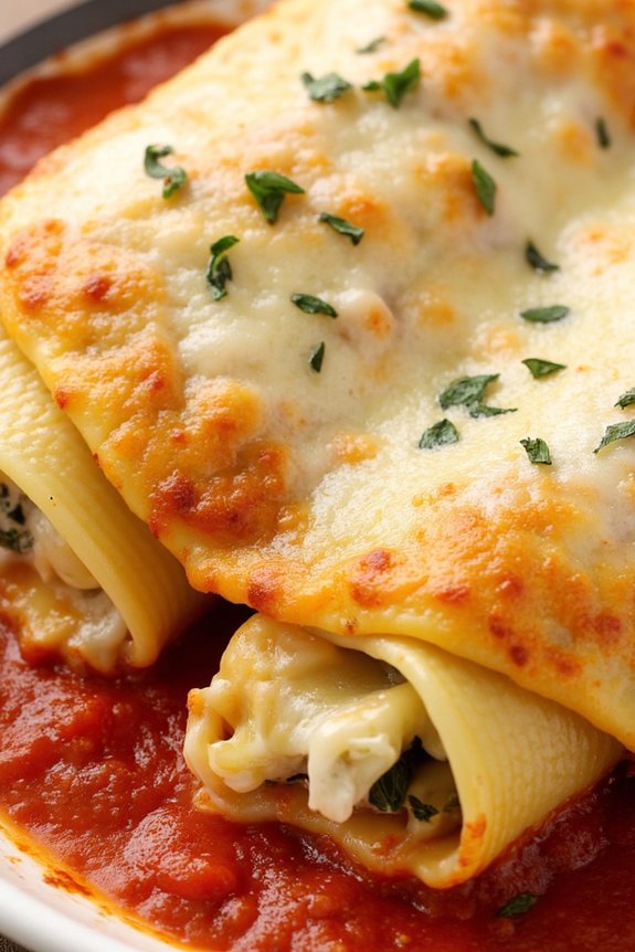 artichoke parmesan stuffed pasta