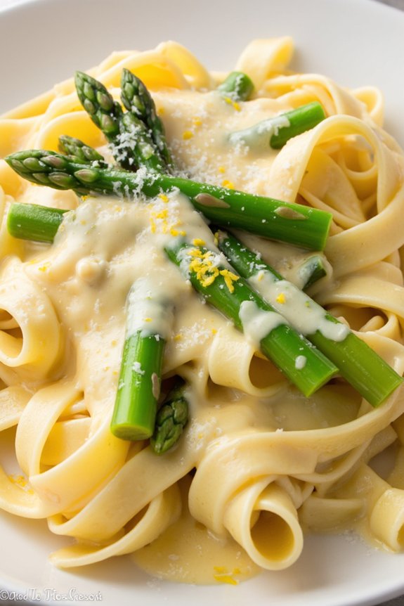 asparagus lemon alfredo delight
