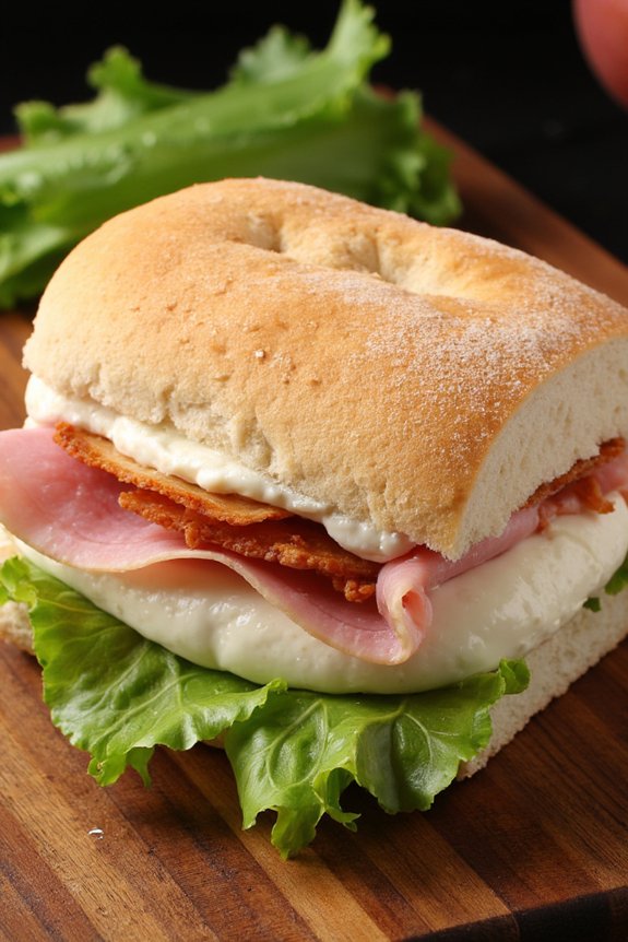 authentic italian ham cheese sandwich