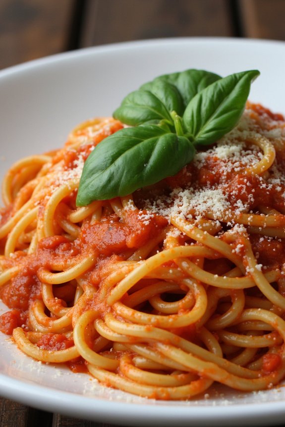 authentic italian tomato pasta