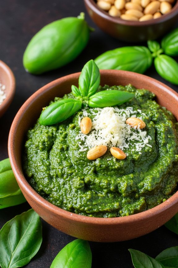 authentic ligurian basil pesto