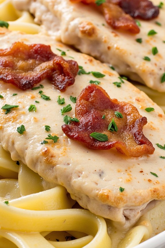 bacon chicken alfredo recipe delight