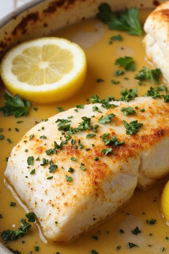 baked cod with white wine