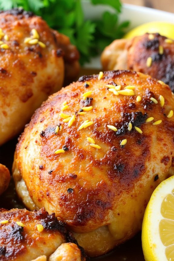 baked lemon chicken thighs recipe