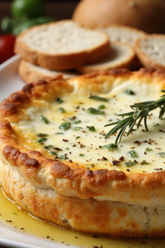 baked ricotta with herbs