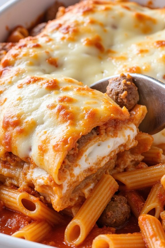 baked ziti with sausage