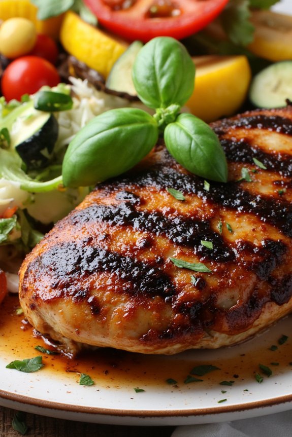 balsamic chicken with glaze