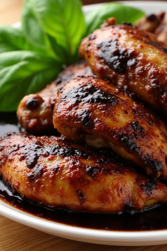 balsamic chicken with glaze