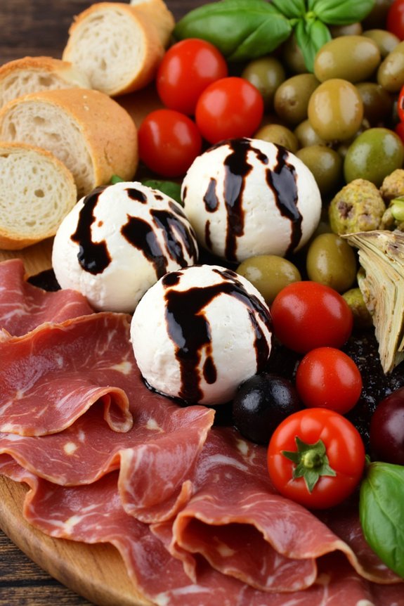 balsamic glazed italian antipasto board