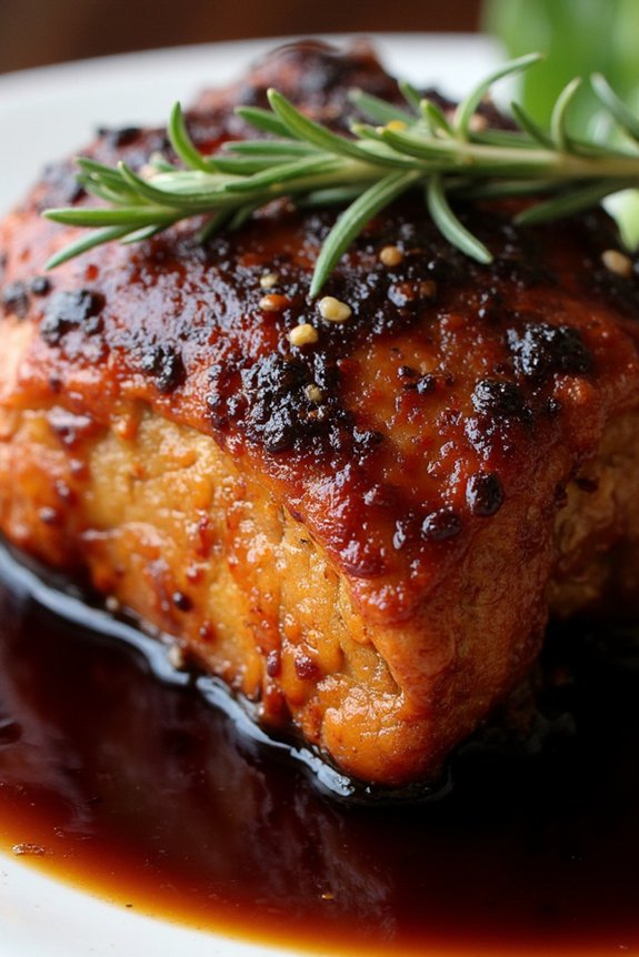 balsamic glazed pork belly recipe