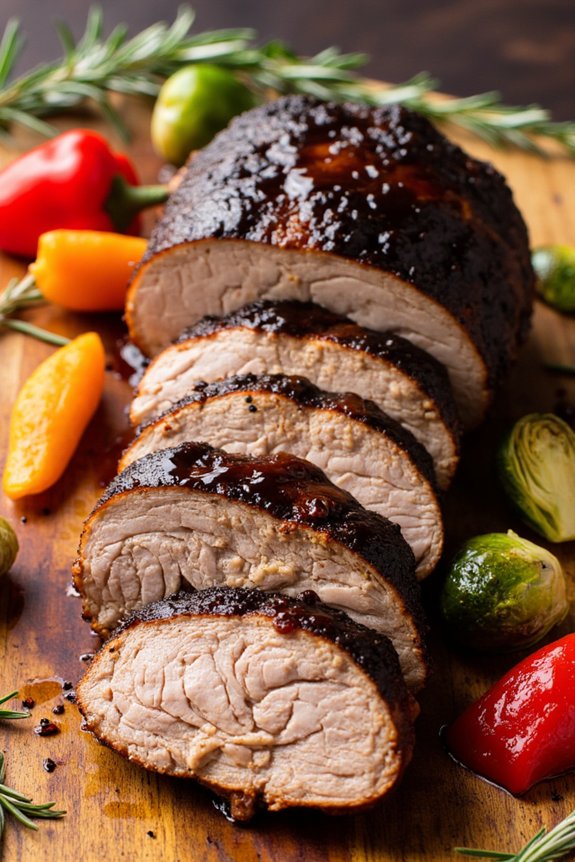 balsamic glazed pork loin