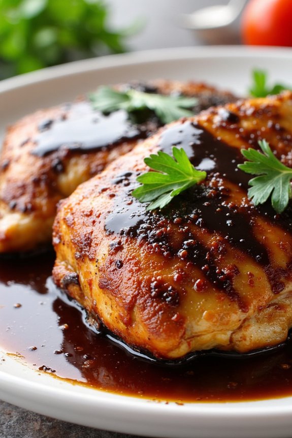 balsamic marinated chicken dinner
