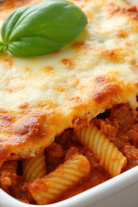 beef bolognese pasta bake recipe