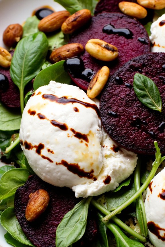 beets burrata greens flavors