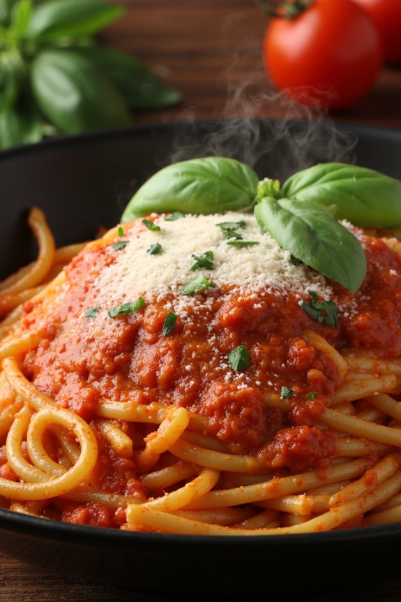 bold spicy tomato sauce