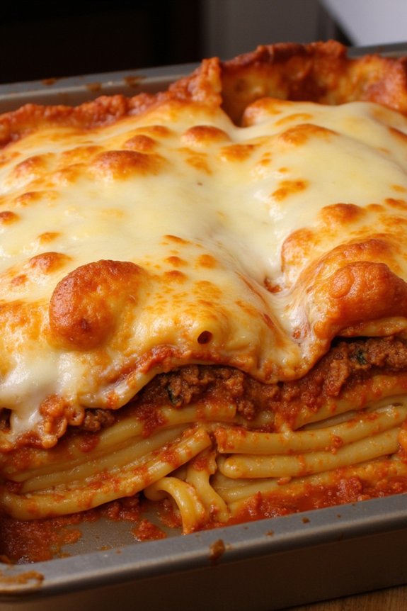 bolognese fontina lasagna recipe