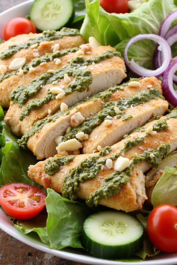 brazil nut pesto salad