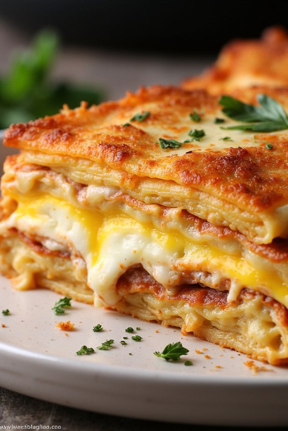breakfast lasagna with pancetta