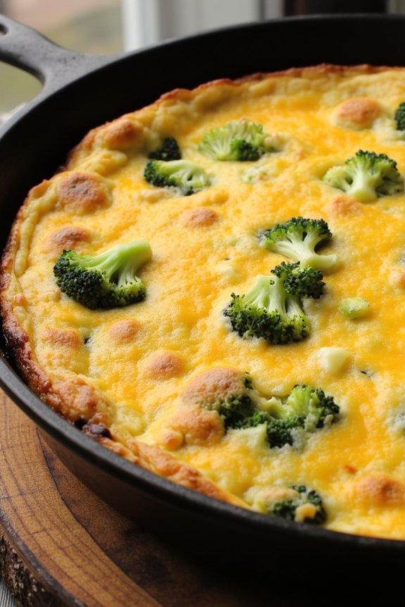 broccoli cheddar frittata recipe
